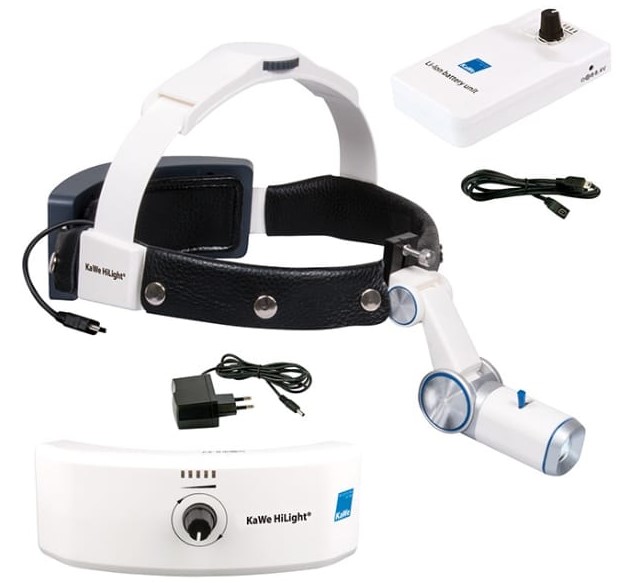 Налобный осветитель HiLight LED H-800 KaWe. Набор 3 (2 аккумулятора на пояс и на голову)