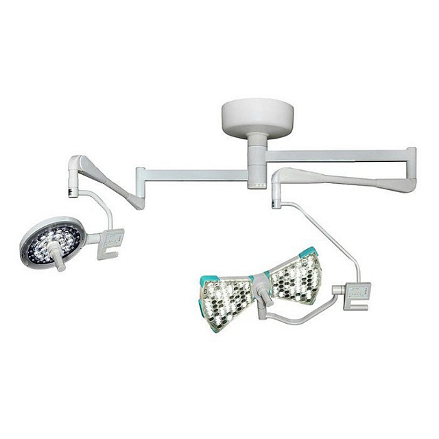 Хирургический потолочный двухблочный светильник АКСИМА-СД-160/100, Россия