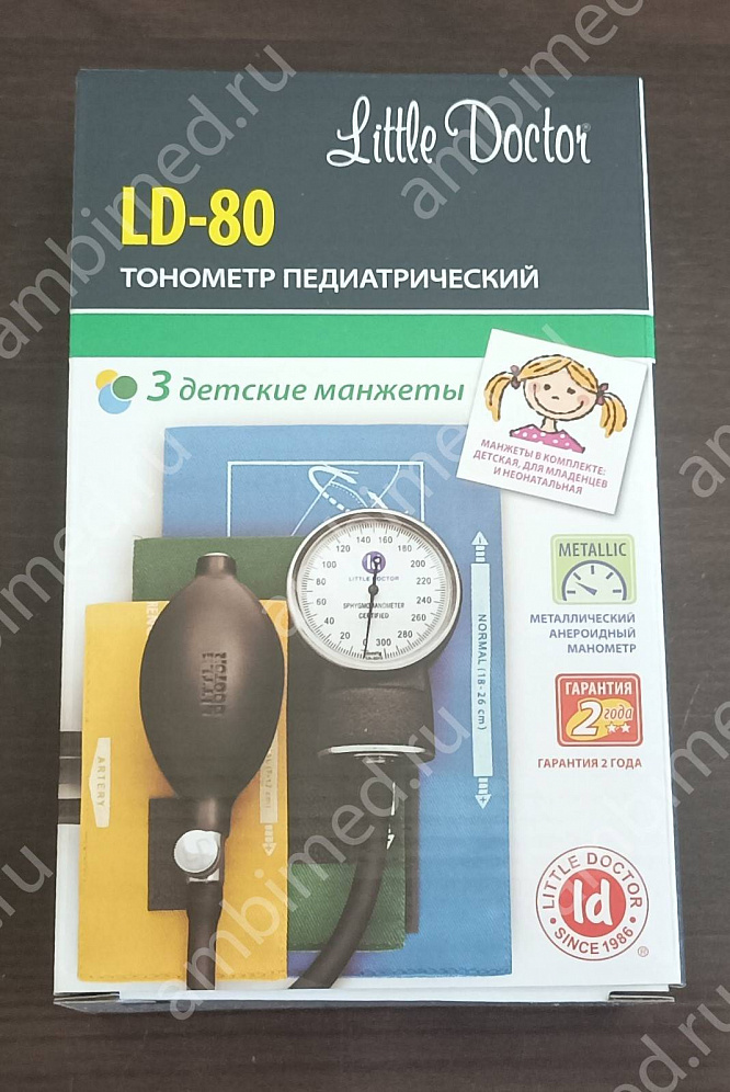 тонометр механический little doctor ld-80 (три детские манжеты) фото