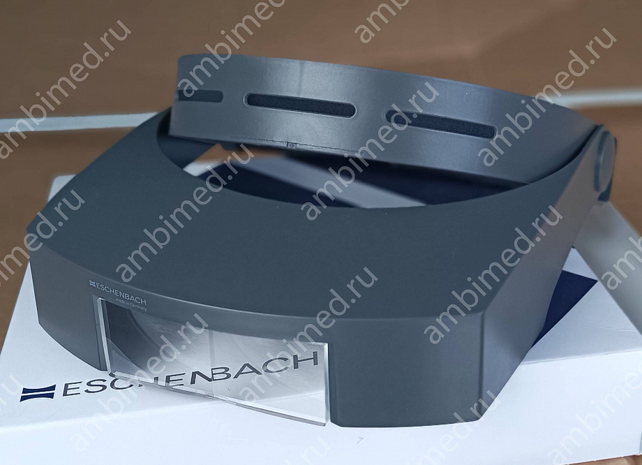 лупа налобная бинокулярная eschenbach labocomfort, 74,5x28 мм, 2,5x (5,0 дптр) фото