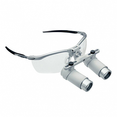 Бинокулярная лупа HRP 4Х, рабочее расстояние 340 мм, на очковой оправе, (арт. с-000.32.431), Heine, Германия